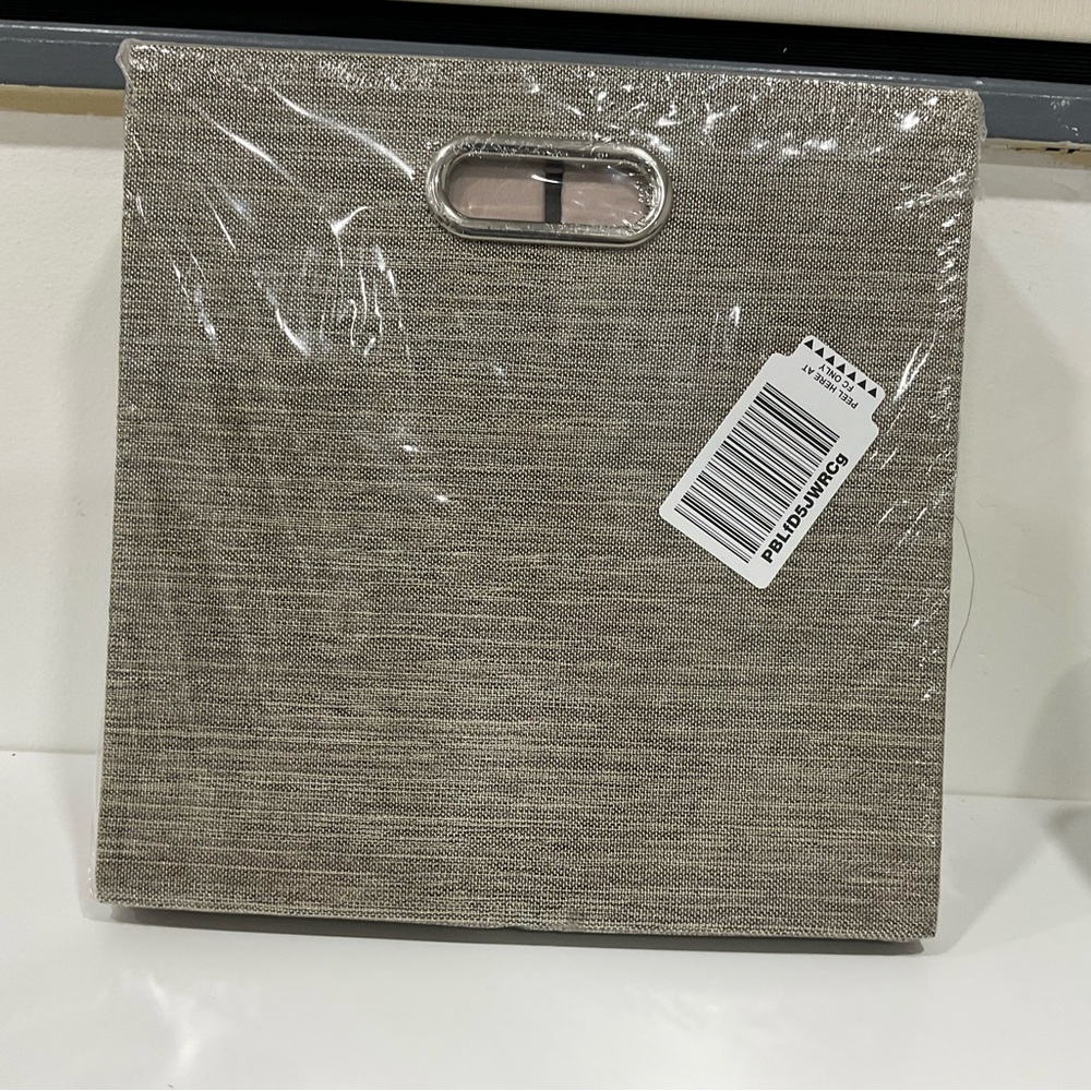 Foldable cube organizer box.  B - Picture 2 of 2